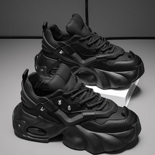Korean-style new versatile breathable chunky-soled patchwork trendy dad shoes—popular high-rise sports and casual shoes for young people.