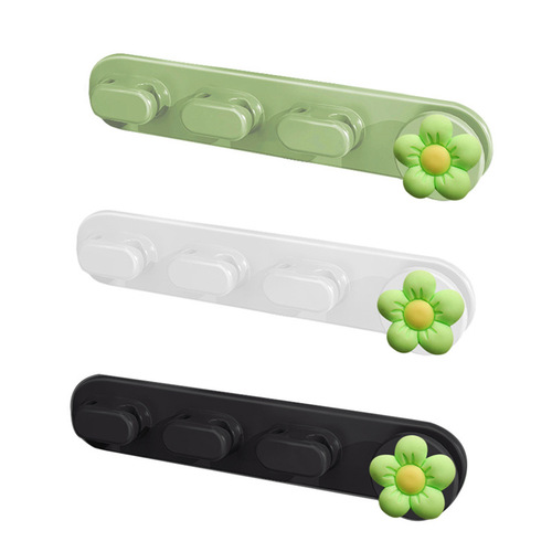Desktop cable organizer self-adhesive data cable winder socket holder headphone cable collection cable storage charging cable fixation