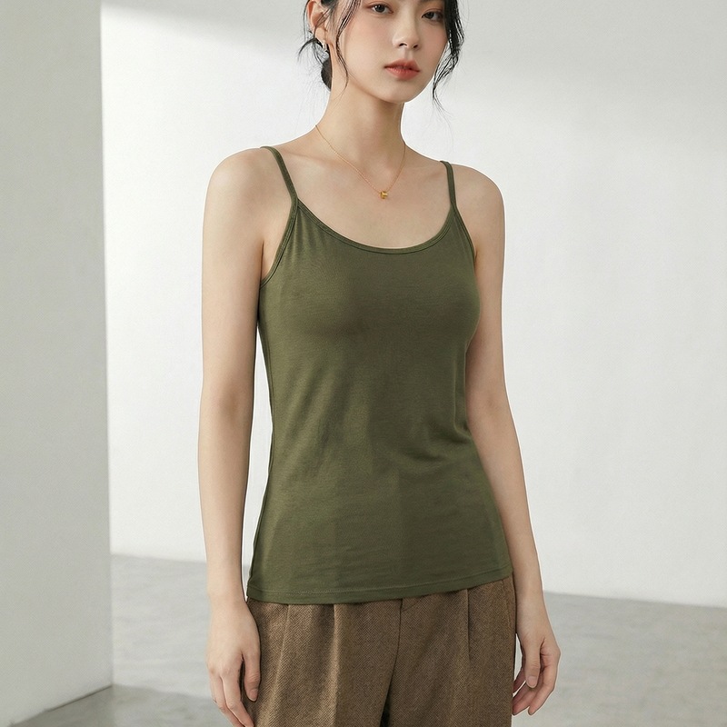 Sujetador integrado de cinco copas para mujer, camisola sin espalda con almohadillas en el pecho, no es necesario usar sujetador, adecuado como capa base.