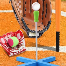 儿童棒球棍软式海绵塑料幼儿园垒球棒玩具橡胶道具训练套装垒德株