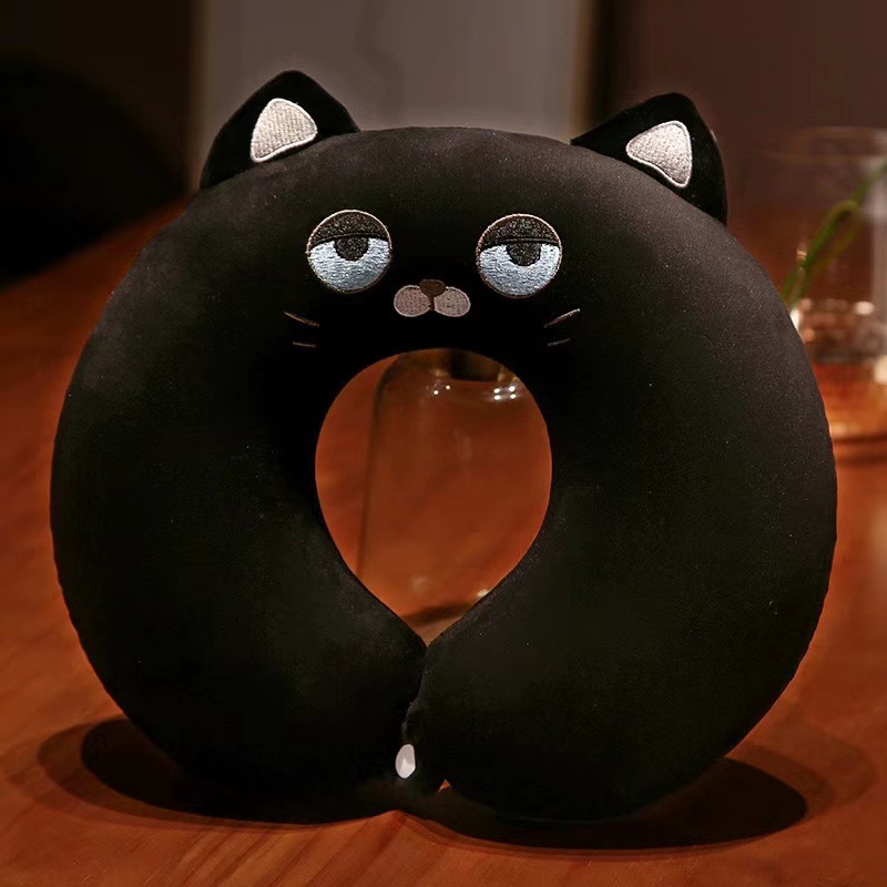 Almohada de Cuello en Forma de U de Espuma Viscoelástica para Viajes y Oficina image 14
