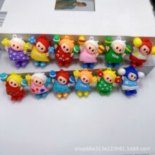 网红爆款yoyo酱萌趣歪头系列盲盒钥匙扣挂件icon box潮玩手办摆件