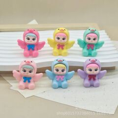 かわいいソリッドカラーのリボンひよこ diy クリーム接着剤かわいいトレンディなキーホルダーペンダント樹脂立体小さな装飾品