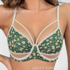 跨境专供欧美爆款性感打底女士内衣夏季薄款舒适透气无胸垫女文胸