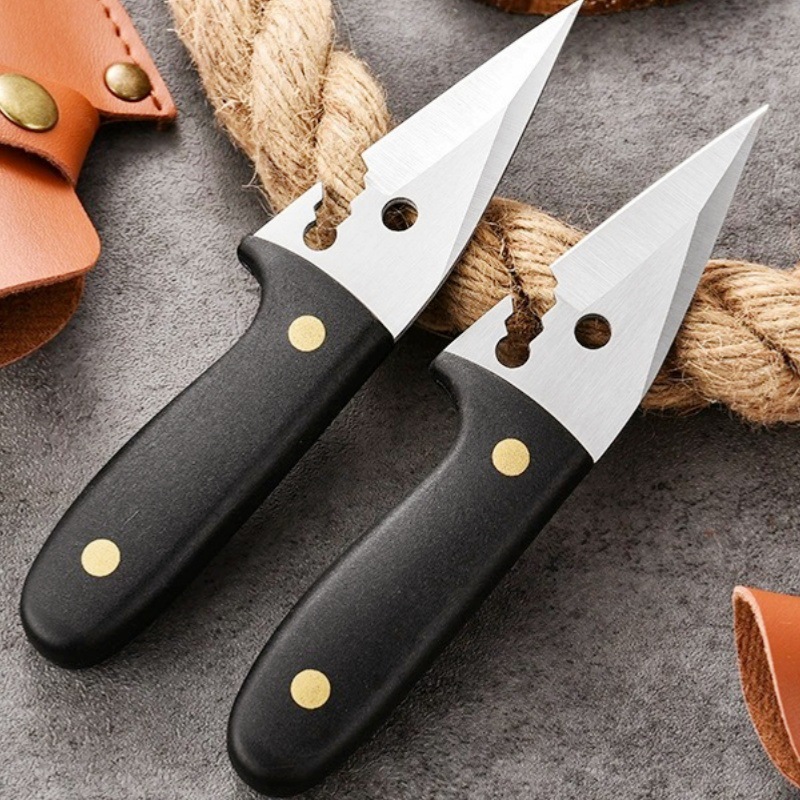 野外求生刀具户外锋利多功能小刀便携式鲨鱼刀拆快递开瓶盖工具刀