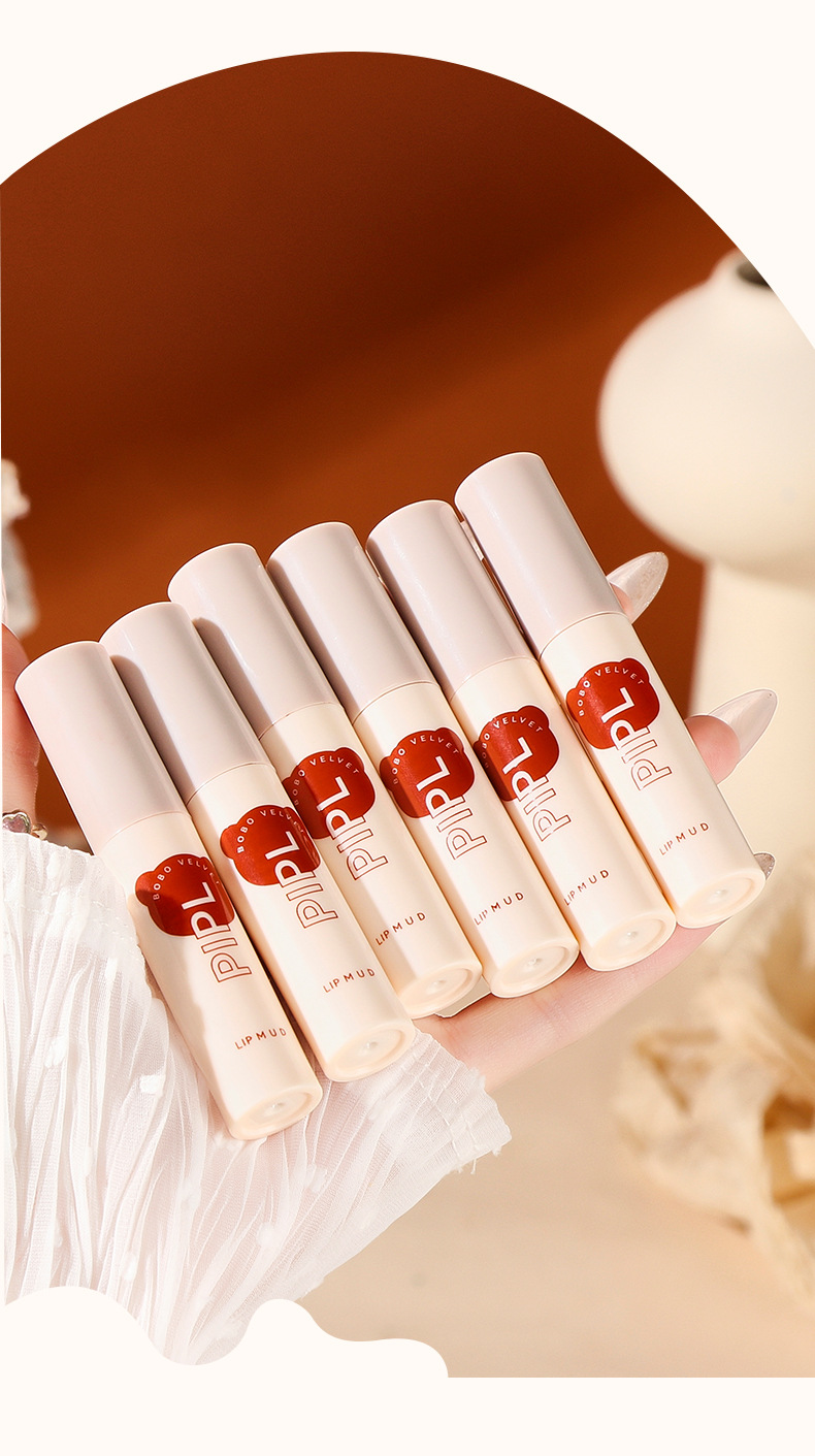 PIPL Bobo Lip Gloss matte velvet lipstick, non-stick and non-fading, whitening in autumn and winter Lip gloss Lip gloss, cross-border undefined