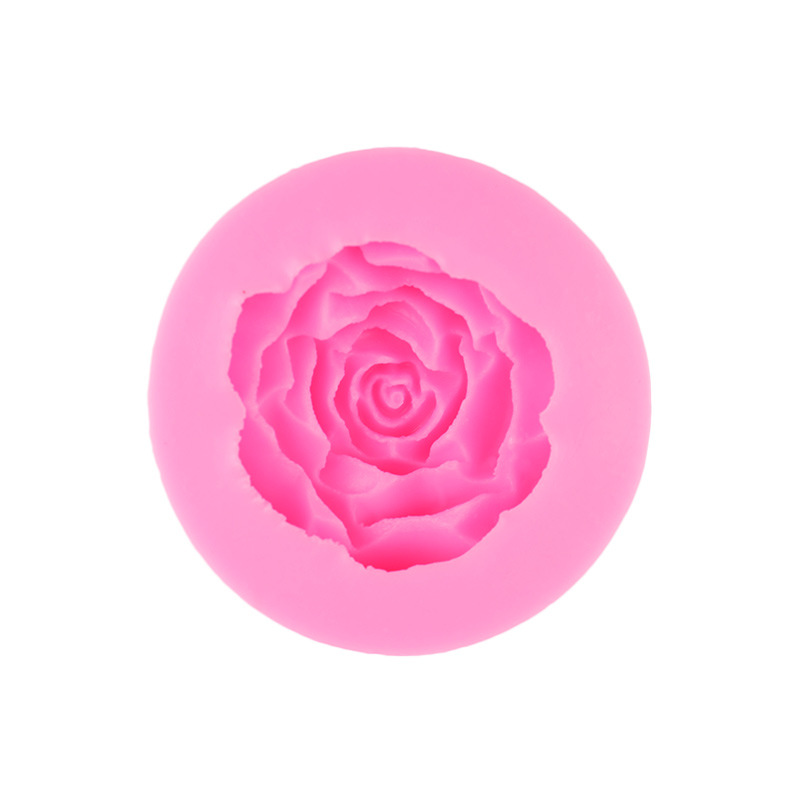 Simulación tridimensional flor molde de silicona creativo hecho a mano jabón aromaterapia vela molde accesorios para hornear