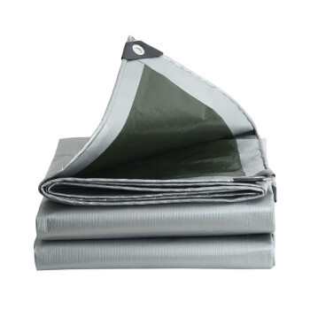 篷布 军绿银加厚户外防雨布 货车防水防晒塑料布油布 2米*3