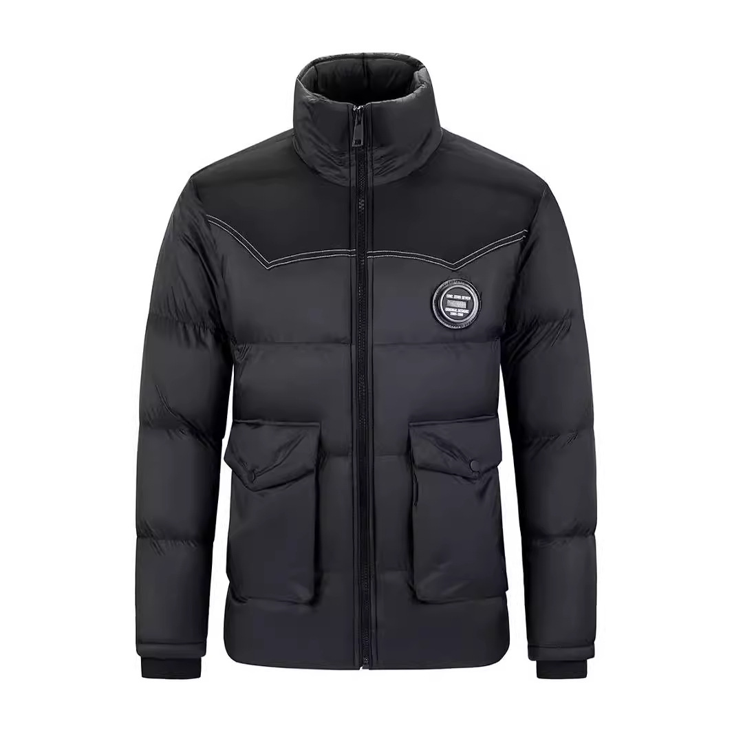 Men's Clothing New winter large size men's casual warm cotton coat plus velvet thickened multi pocket cotton coat ribs clothes wholesale cotton coat_voghion.com