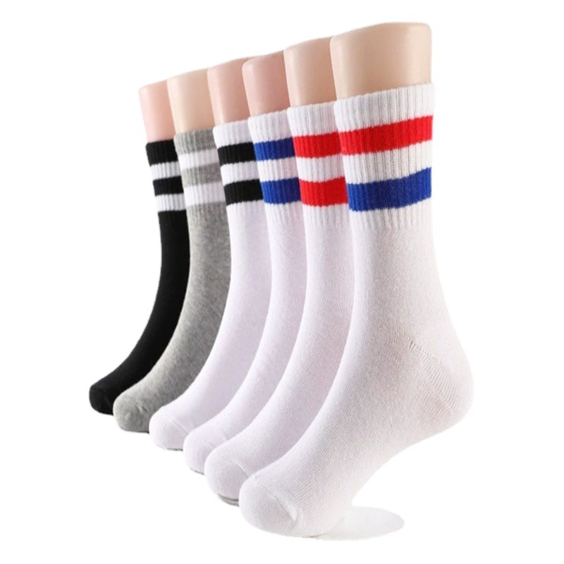 Детские носки полосатые узоры хлопчатобумажные белые носки детские носки оптом два бара детские носки для мальчиков и девочек носки