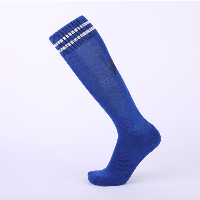Calcetines de fútbol sobre la rodilla de color sólido personalizados Calcetines para adultos, niños de escuela primaria, calcetines deportivos con fondo de toalla gruesa, calcetines de béisbol