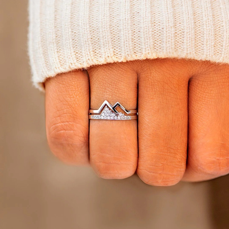 Rings Classification Copper Simple Style Classic Style Inlay Heart Shape Zircon Rings