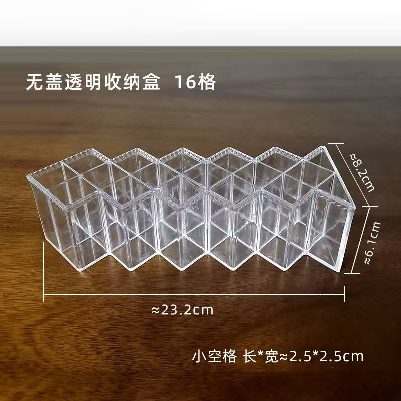 スポットスタジオデスクトップ顔料コンパートメント収納ボックス管状水彩ディスプレイスタンド透明アクリル収納ボックス|undefined