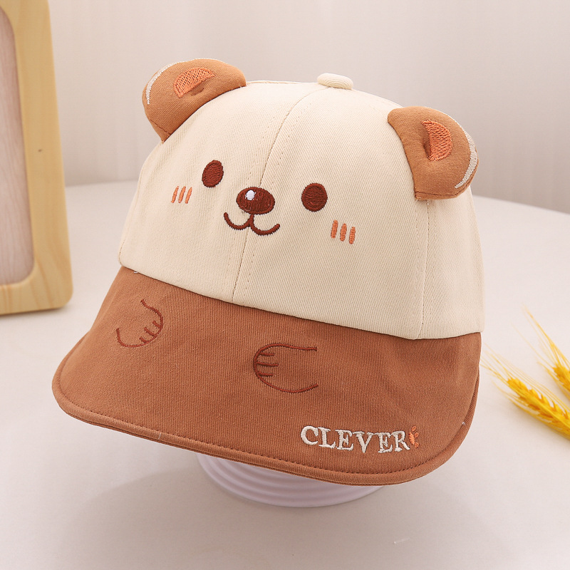 Sombreros para bebés sombreros de primavera y otoño sombreros para bebés varones sombreros de lengua de pato para mujeres grandes gorras para salir lindos sombreros de sol sombreros de pescador para niños