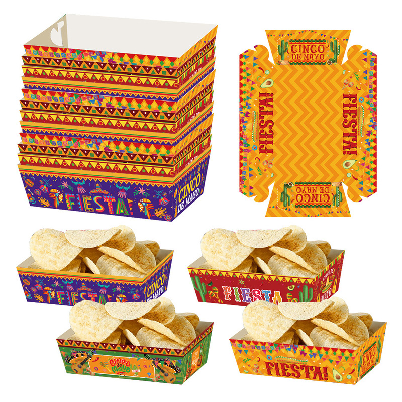 Cross-border New Mexican Decorative Scene Props Snacks Potato Chips Food Meal Box Carnival Party Party Party Supplies