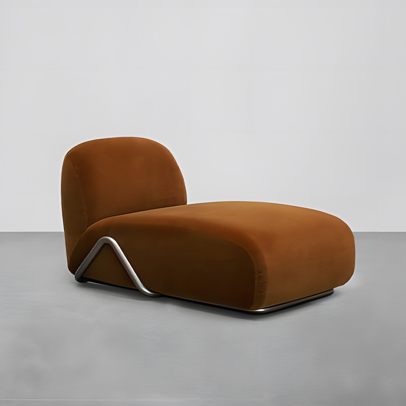 Light Luxury Nordic Small-Size Living Room Modern Minimalist Designer Single Seater Sofa with Unique Shaped Modular Fabric Combination