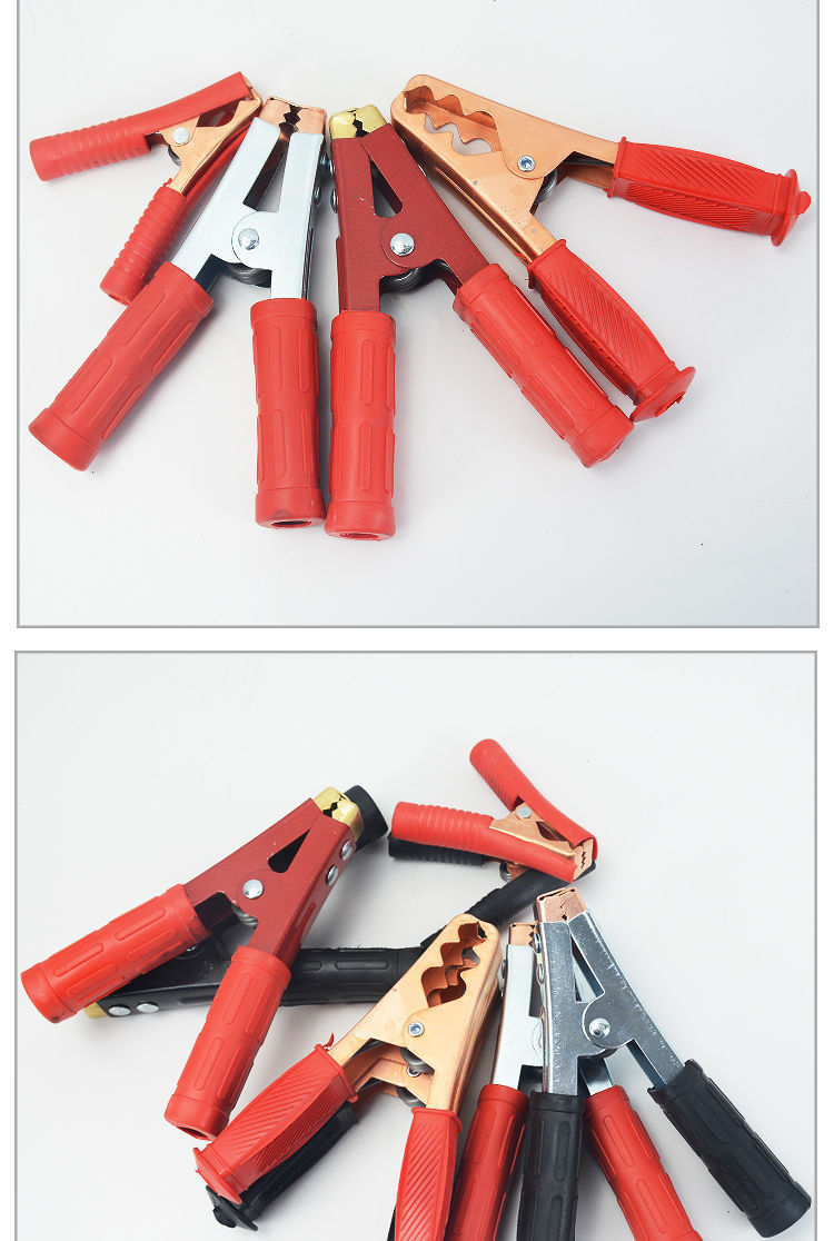 Car battery clip with live wire battery cable charging copper clip large thick alligator clip