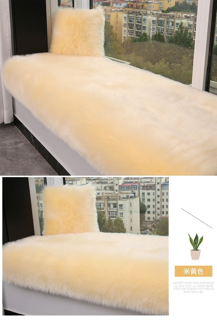 New Chinese-Style Large Red Chair Cushion, Faux Cashmere Door Mat, High-End Blue Carpet for Living Room Decoration and Grand Opening