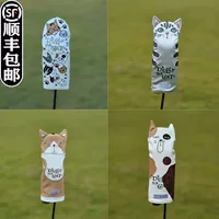 Экспорт чехла для клюшки для гольфа Lazy Cat, защитной крышки с рисунком, чехла для водителя, Ugly Cat GOLF и других