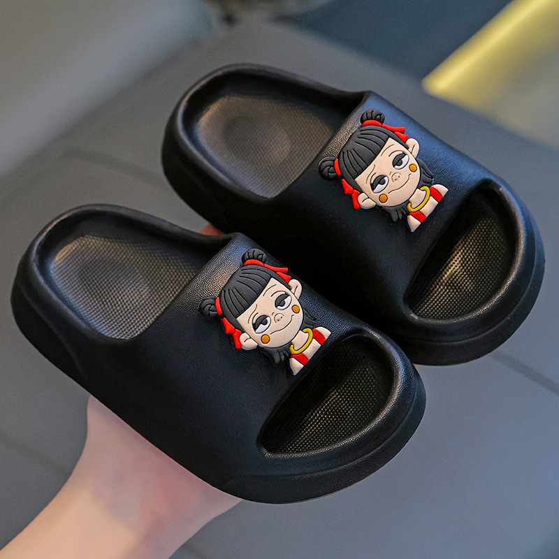 Nezha zapatillas infantiles para niños verano nuevo interior para niñas antiderrapante baño para bebés niños zapatillas frías para niños