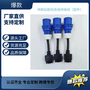 Iec32A Adapter Tesla European Standard Adapter Cable Adapter 32A Charging Station for Electric Vehicles High Power