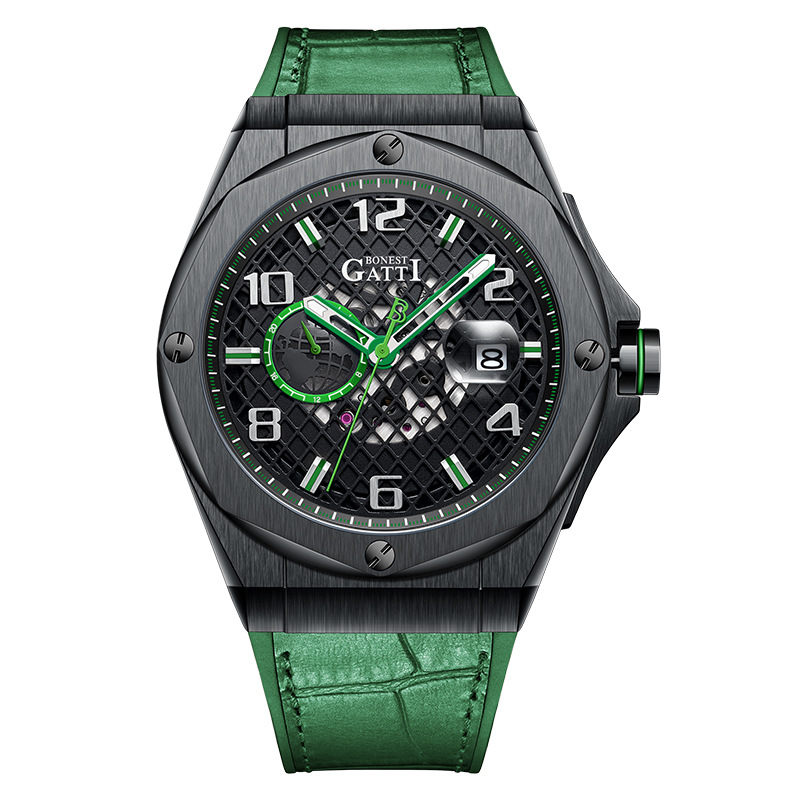 Bugatti Watch German Brand Fashion Multifunctional Men's Mechanical Watch Cross-border Supply AliExpress Hot Selling Explosions