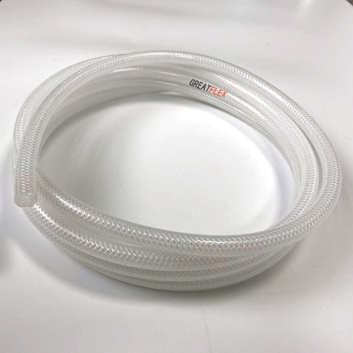GREATFLEX食品级进口透明编织硅胶管网纹管直供BP20