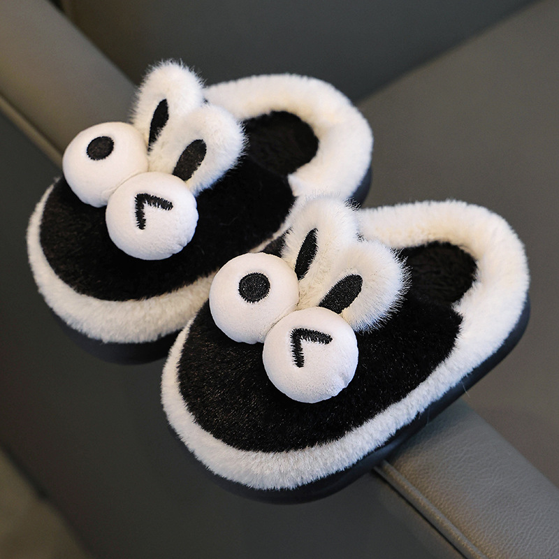 Kinder Wolle Herbst Winter, 2024 neue Modell Mädchen, Indoor Anti Slip und warme Baby Baumwolle Hausschuhe für Jungen, Winter_voghion.com