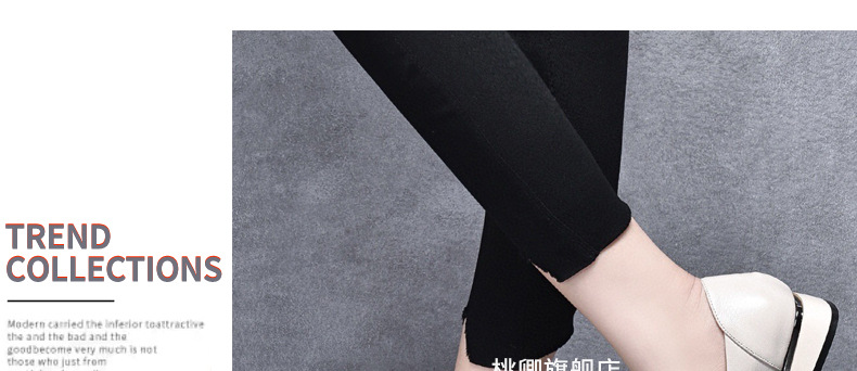 Giày lười nữ mũi nhọn đế bằng da thật mềm, phong cách bà ngoại, đi mùa xuân thu — Màu đen chi tiết 23