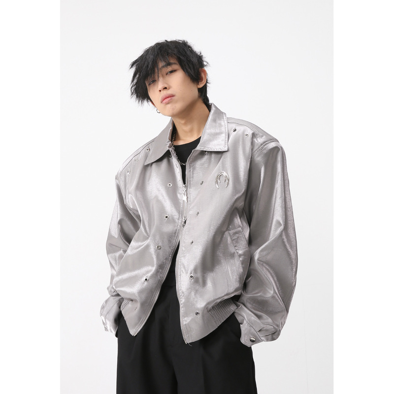 MTLCLOTHES men's clothing | 2023 spring new men's long-sleeved casual jacket short hip hop fashion shoulder pad MTLCLOTHES men's clothing | 2023 spring new men's long-sleeved casual jacket short hip hop fashion shoulder pad