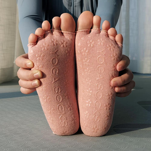 Yoga socks silicone Pilates toe socks women indoor floor socks short socks backless breathable non-slip dropshipping one piece