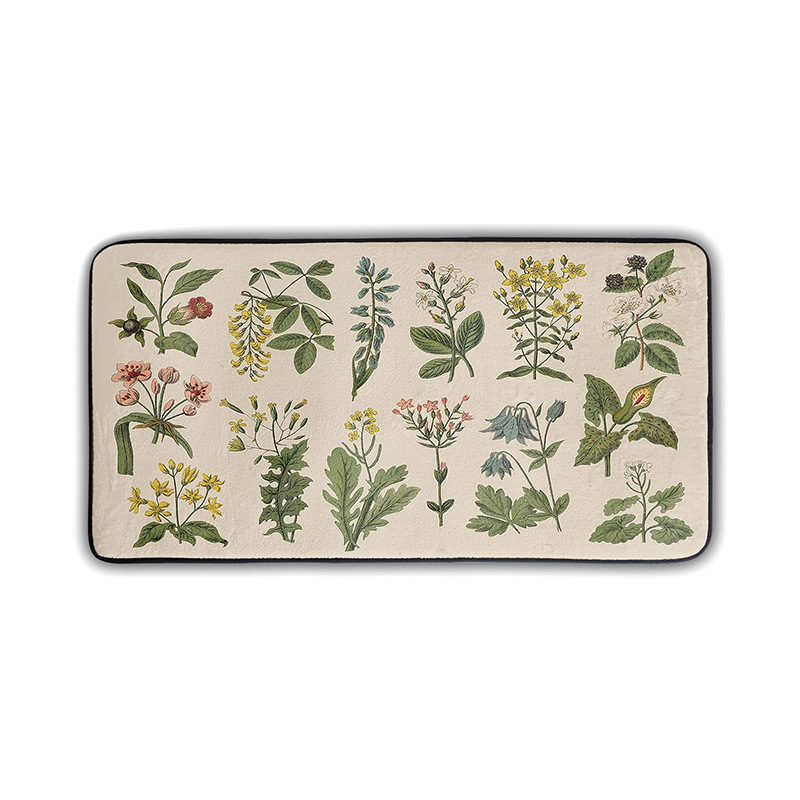 decorazione per le feste con fiori tappetino da cucina tappetino lungo assorbente tappetino da cucina che assorbe l'olio zerbino per la porta di casa_voghion.com