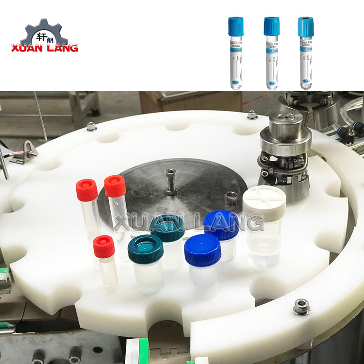 核酸检测试剂灌装旋盖一体机 离心冻存管采样管灌装生产线灌装机