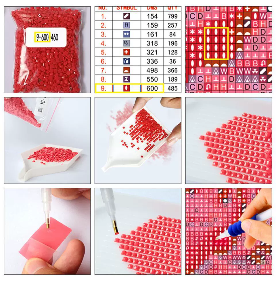 Внешнеторговая алмазная живопись DIY: отражение деревьев с полным набором бриллиантов, декоративная 5D алмазная живопись, экспресс-доставка Amazon для оптовых закупок