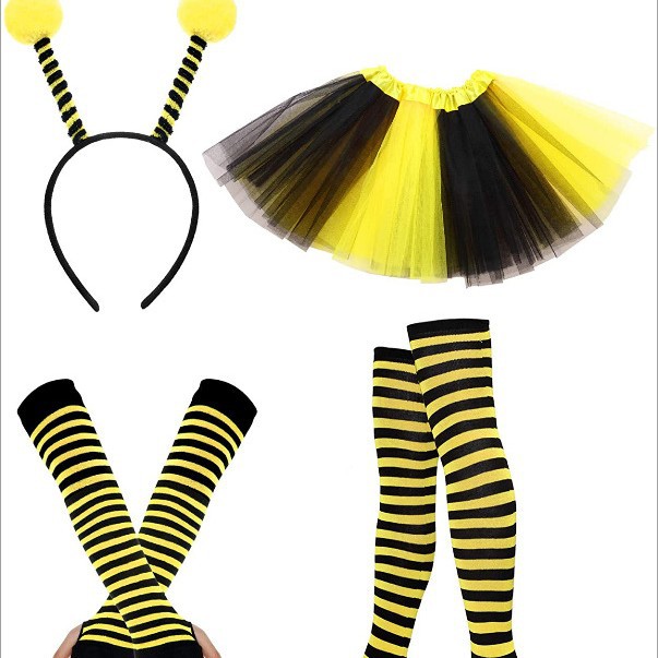Diadema de Pascua, vestido de fiesta de abejas, accesorios de alas, ropa de abejas, accesorios para el cabello de abejas, conjunto de gafas