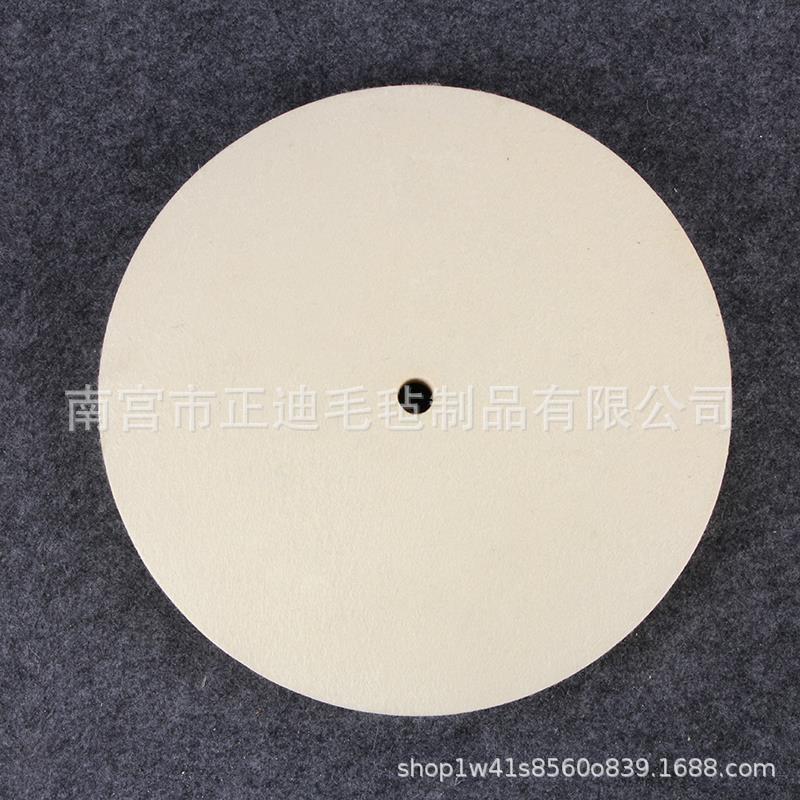 羊毛毡抛光轮羊毛轮批发细白不锈钢镜面抛光盘高密度石材抛光轮