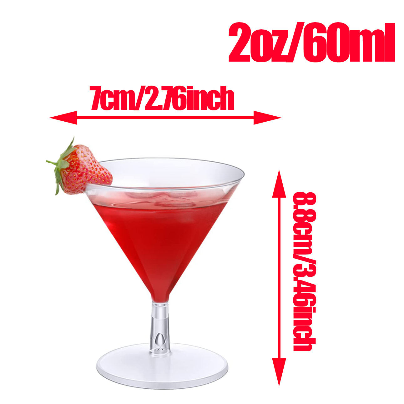 60-80ml mini cocktail glass