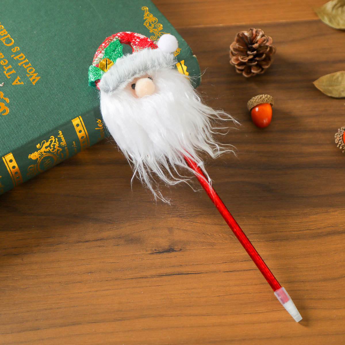 Navidad pequeño regalo de dibujos animados muñeca bolígrafo con pulverización para niños de Navidad premios de estudiantes