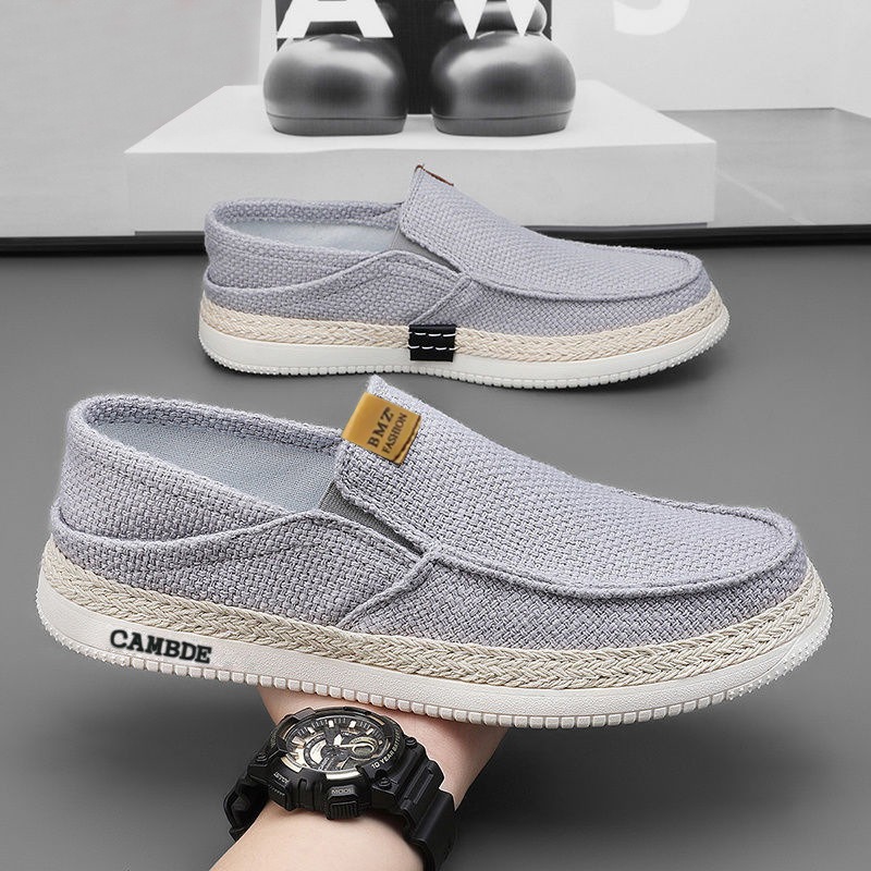 Zapatos de lona casuales bajos de verano, cómodos viejos zapatos de tela de Beijing para hombres transfronterizos con suela suave transpirable de un pie zapatos para hombres image 7