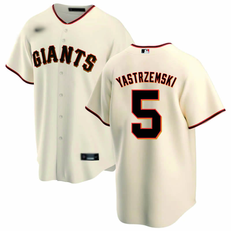 Jersey de la Liga Americana de Béisbol Edición Elite Edición City Edición Fanfan Jersey Gigantes Vestido de Baile de Manga Corta Bordado al