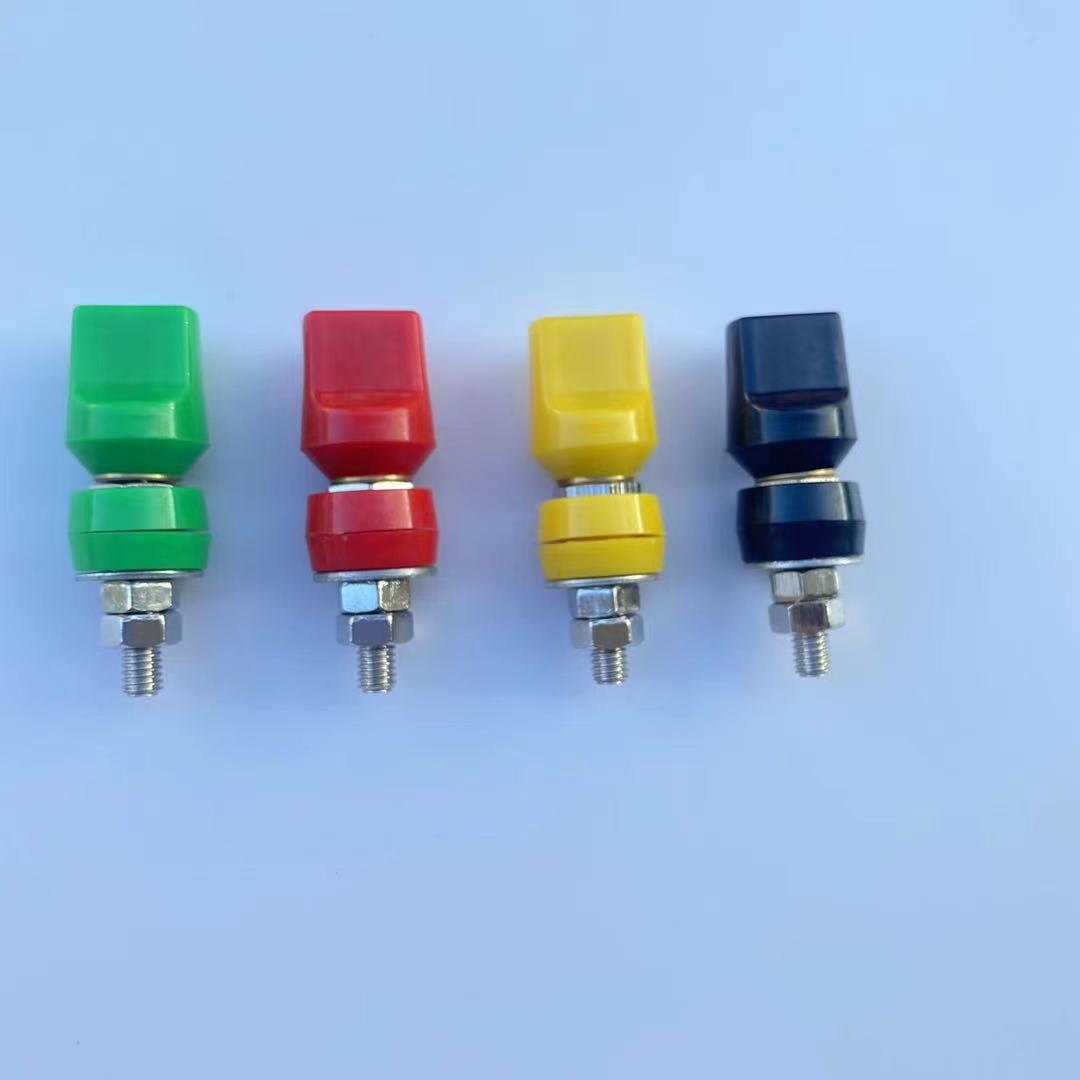 螺杆直径是6MM，长55MM,电流50A扁帽铜接线柱（图）