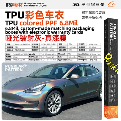 Gray PPF, genuine paint film for – Car paint protective film - matte-laser-gray-152m-15m-roll