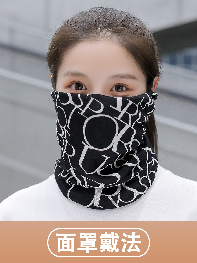 Sombrero de montaje de moda coreana para hombres y mujeres otoño invierno grueso gorro de luna máscara de ciclismo a prueba de viento image 5