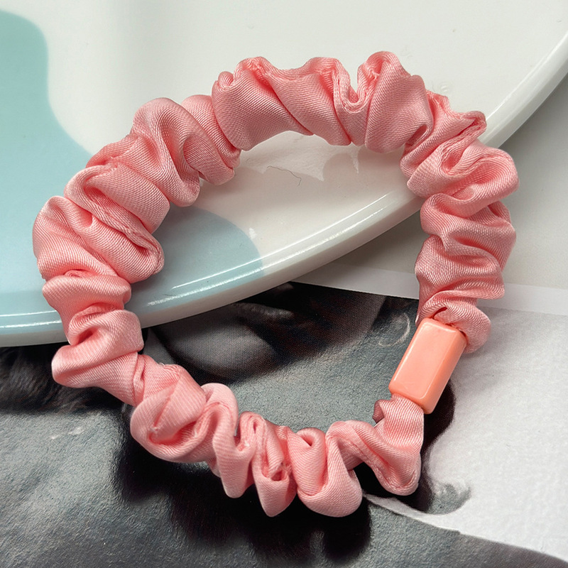 ヘアアクセサリー、韓国風ヘアゴム、細めゴムバンド、平型留め具、DIY、高弾性、爽やかでシンプル|undefined