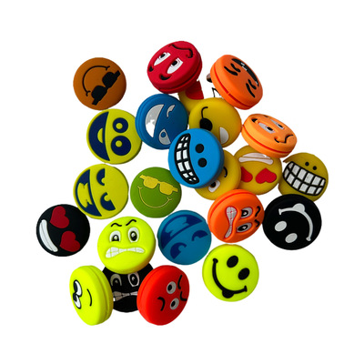 表情帝硅胶趣味网球拍减震器奇趣笑脸球拍避震缓冲舒适防震