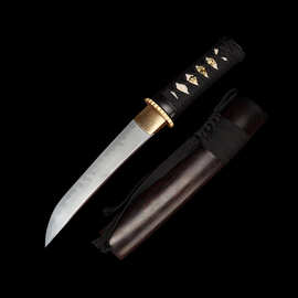 龙泉周匠刀剑杀破狼短刀小剑户外防身猎刀日本刀肋差礼品 未开刃