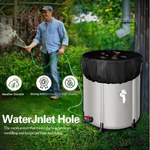 Cross-Border Supply Pvc Rainwater Collector Anti-Clogging Sealing Net Upgraded Foldable Outdoor Rainwater Barrel