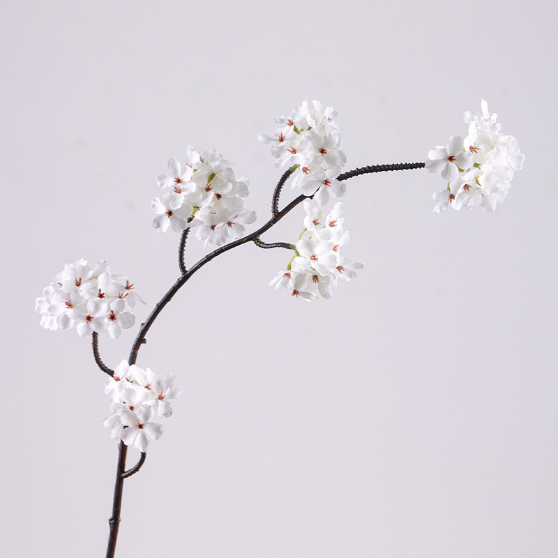 仿真花长枝梨花新中式禅意装饰梨花家居工程软装婚庆插花花材樱花|undefined