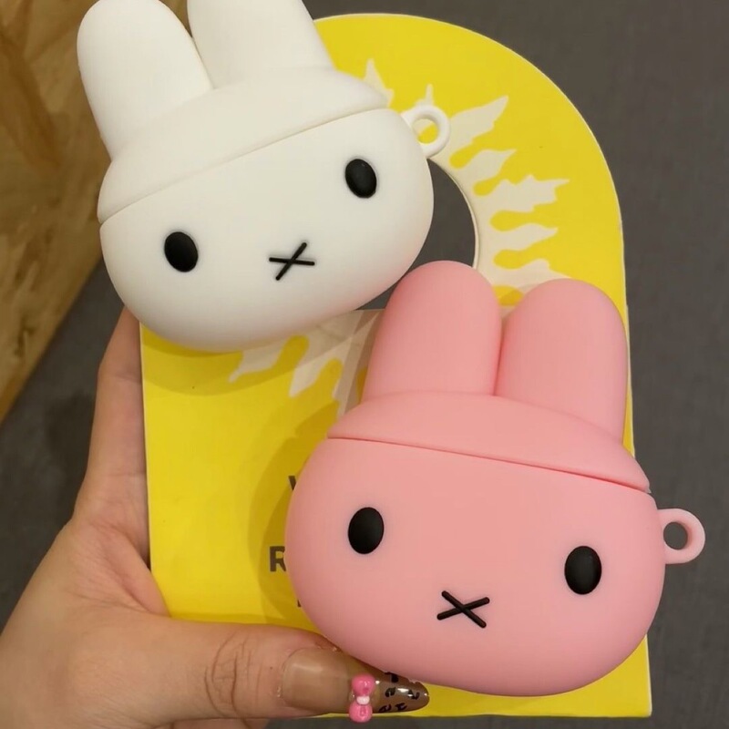 かわいいミッフィーウサギ airpods4 保護カバー Apple 1/2 世代ワイヤレス Bluetooth ヘッドフォンケース pro3 世代シリコンソフト|undefined