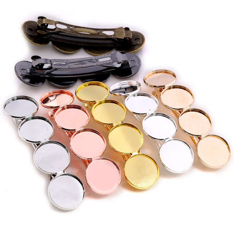 Time Gem 20mm Inner Diameter Hairpin Automatic Spring Clamp with 4 Tray Base Jewelry Accessories 8g Time Gem 20mm Inner Diameter Hairpin Automatic Spring Clamp with 4 Tray Base Jewelry Accessories 8g